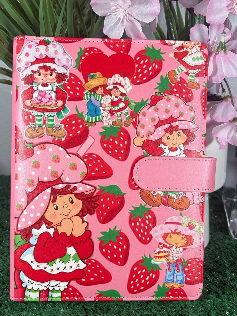 Strawberry shortcake Custom A5 Binder with 50 lined paper included